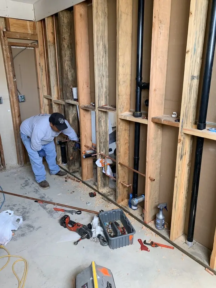 Commercial rough-in plumbing for Gas Line Repair in Old Dutch Haven